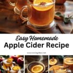 Easy homemade spiced apple cider with warm fall flavors