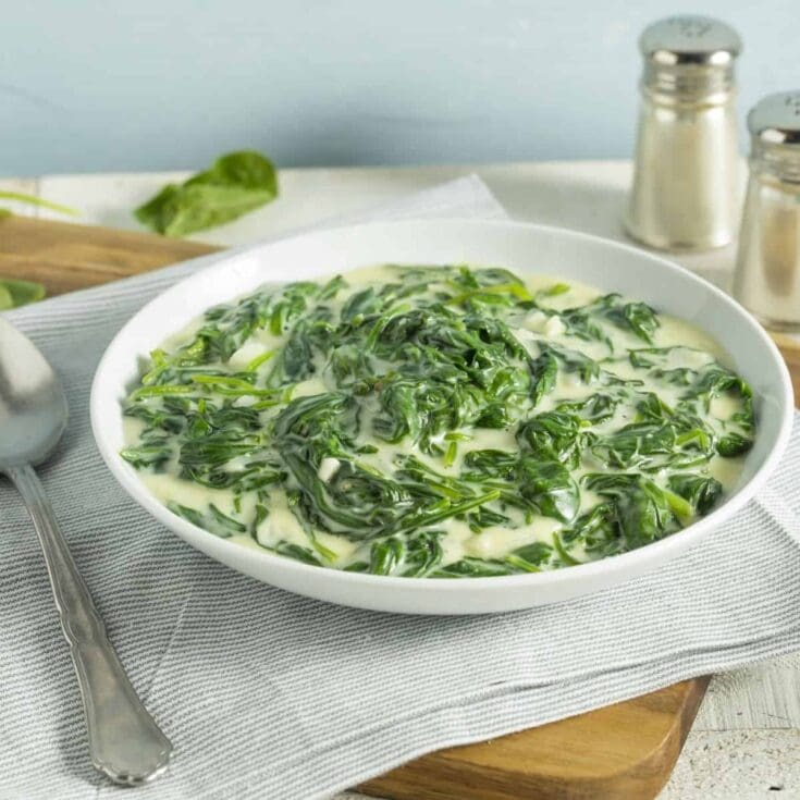 Easy Cheesy Creamed Spinach Recipe