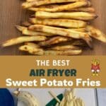Quick and easy sweet potato fries made crispy in the air fryer, perfect for any occasion.