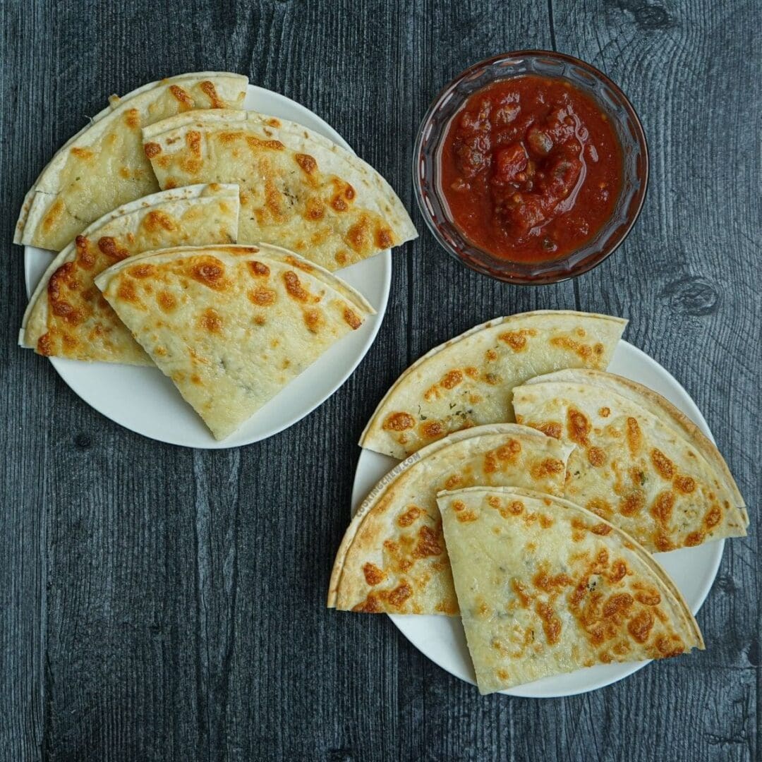 TikTok Tortilla Garlic Bread in the Air Fryer