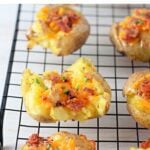 Crispy & Cheesy Bacon Cheddar Smashed Potatoes