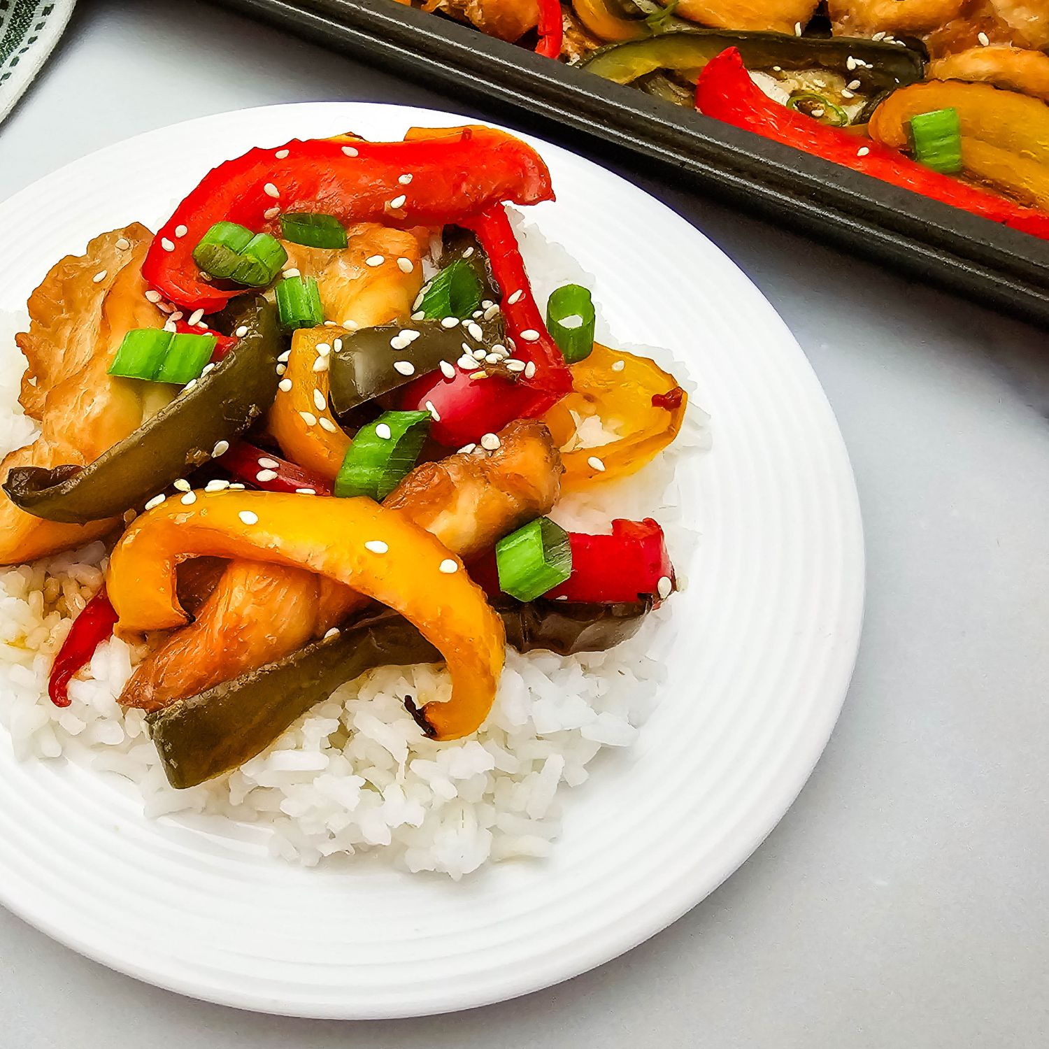Sheet Pan Teriyaki Chicken and Peppers