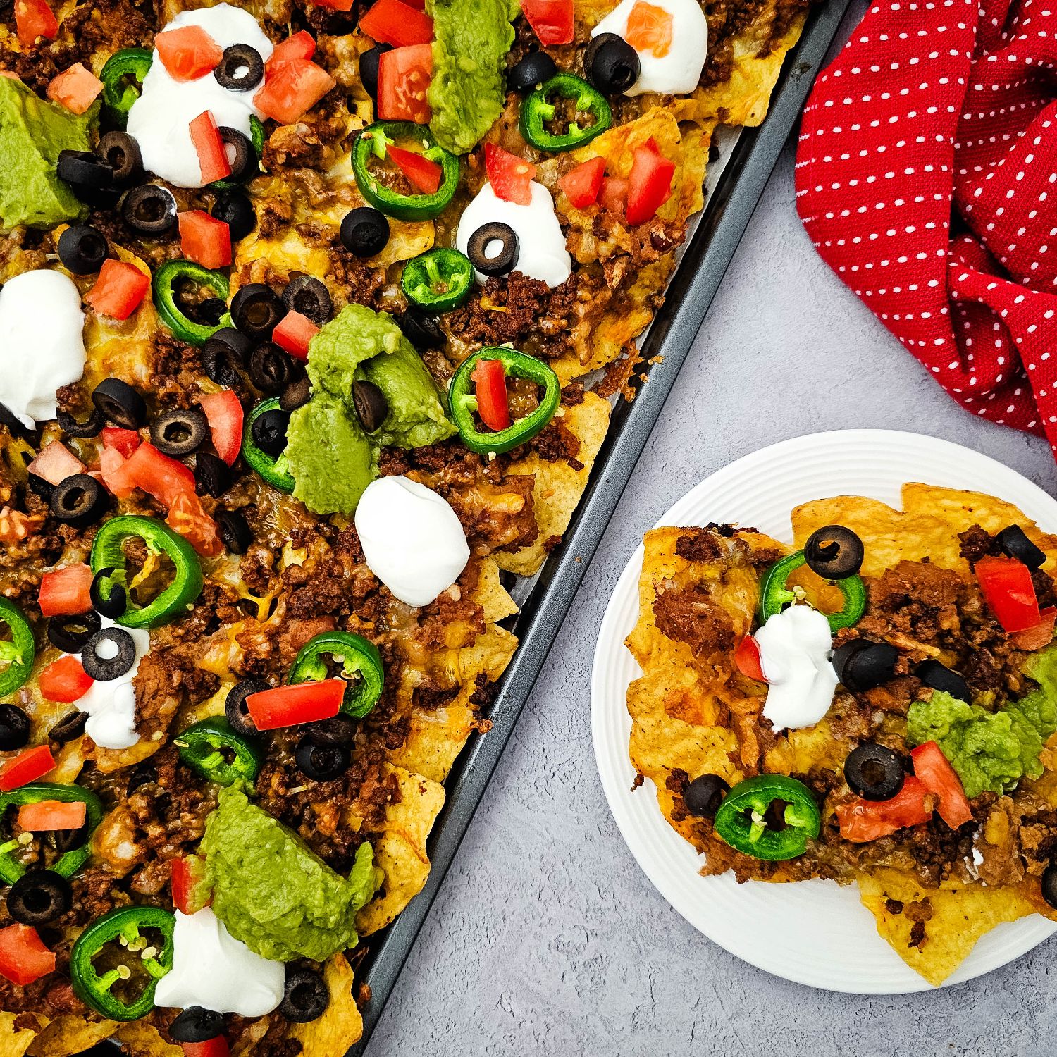 Sheet Pan Ground Beef Nachos