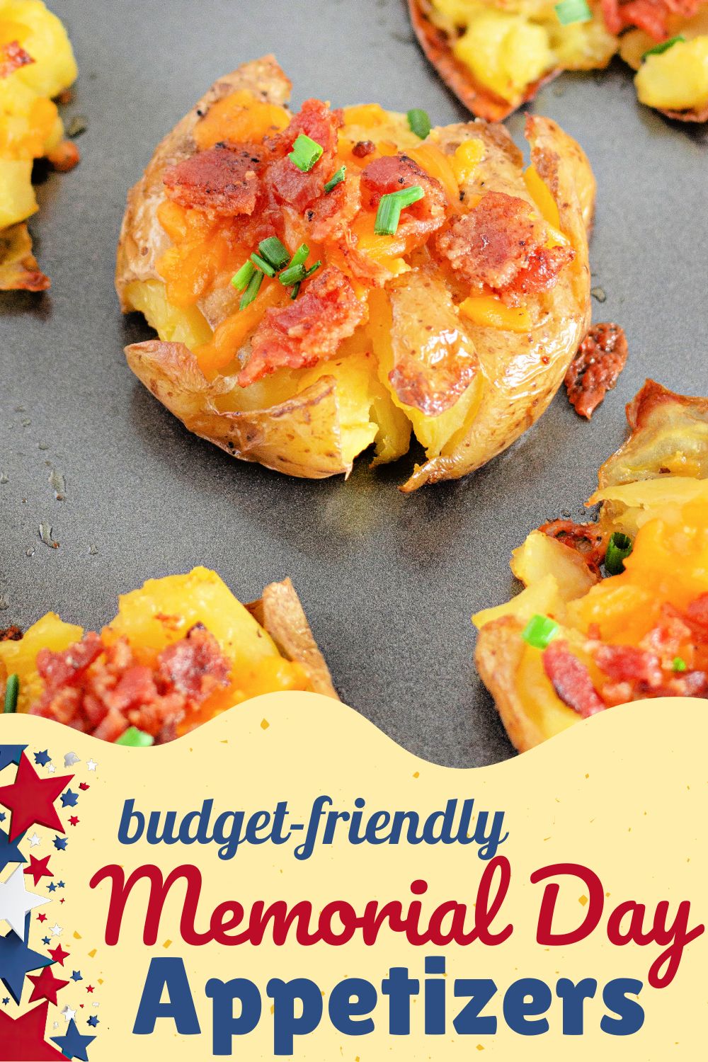 Bacon Cheddar Smashed Potatoes