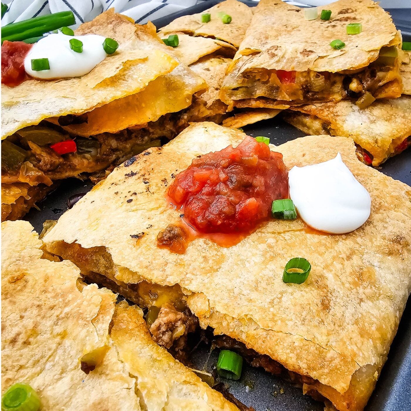 Sheet Pan Tex Mex Quesadillas for a Crisp, Cheesy Crowd-Pleasing Dinner