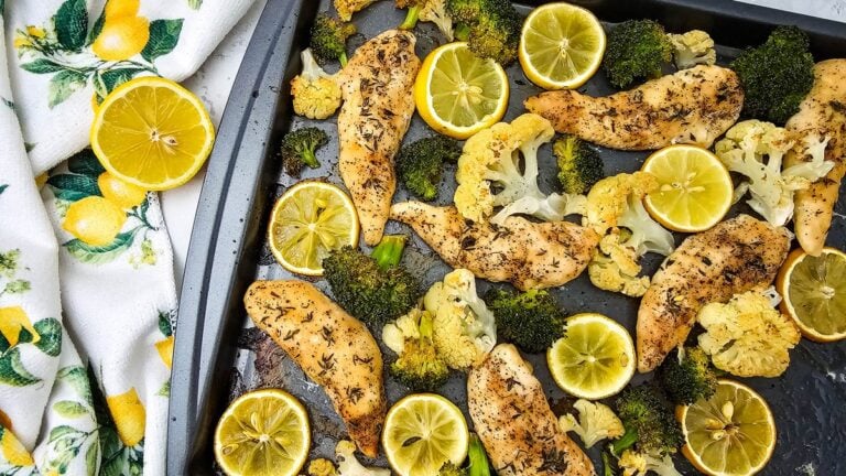 Sheet Pan Dinner with Lemon Chicken and Veggies
