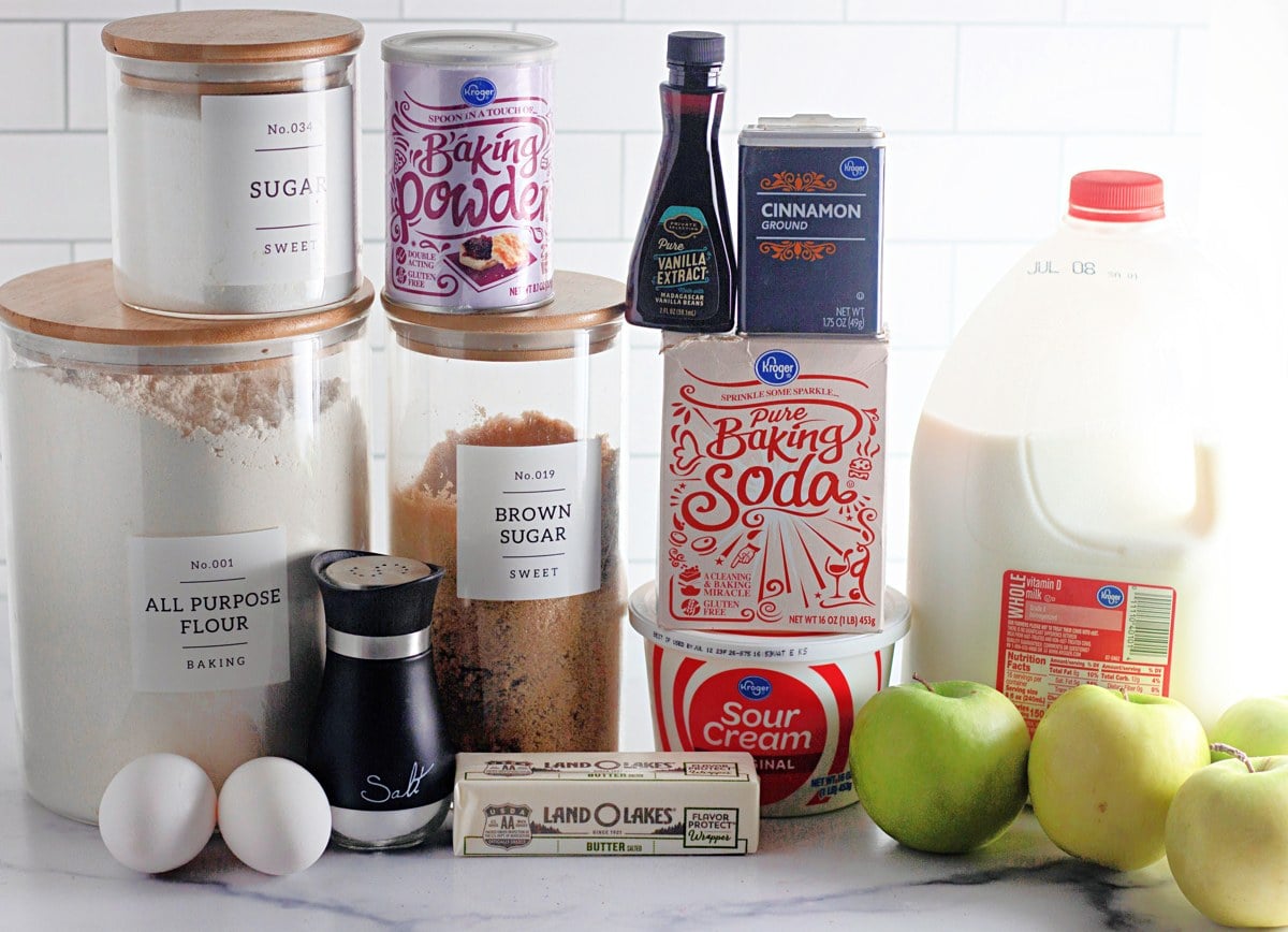 Apple cinnamon muffins ingredients