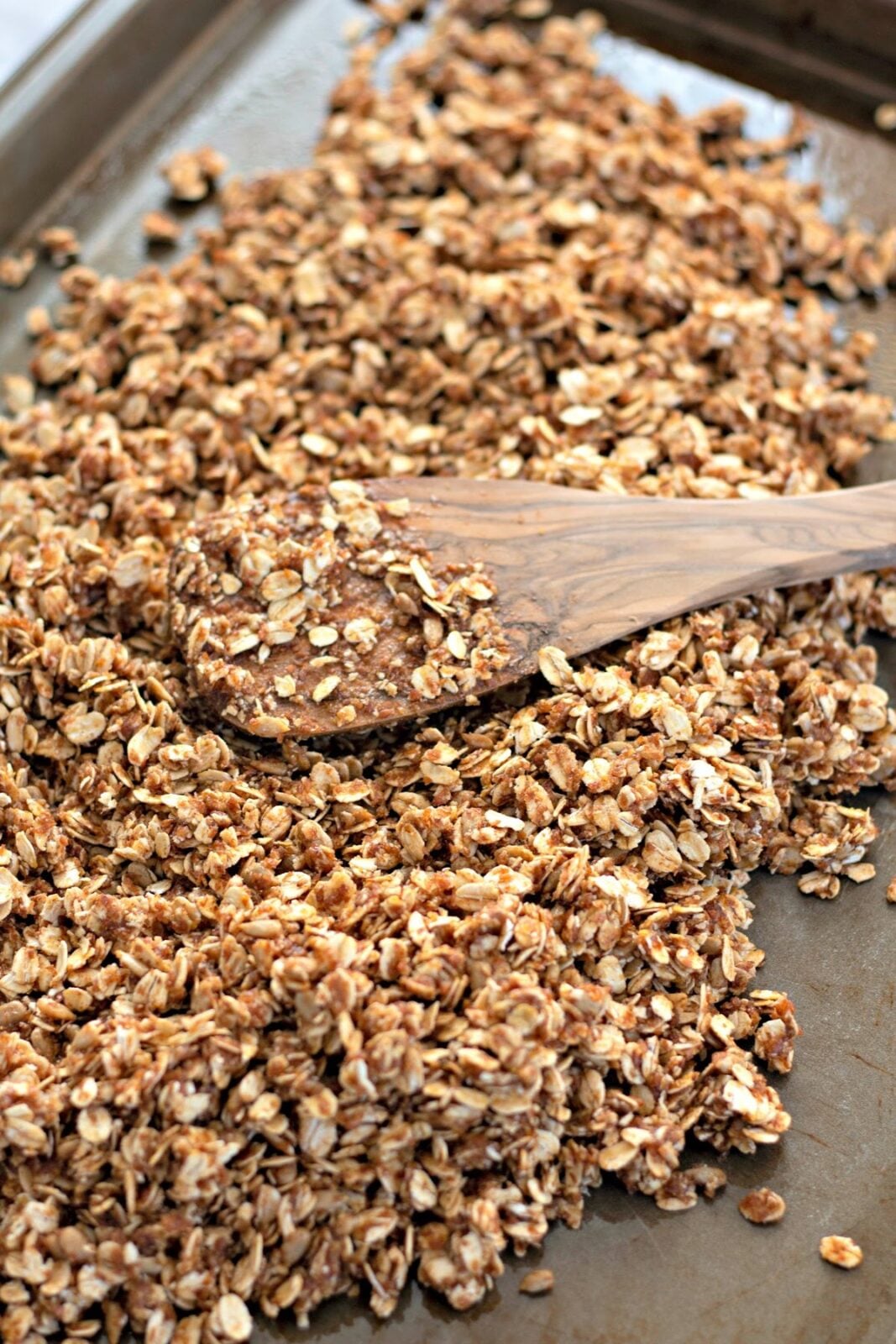 homemade cranberry granola baked