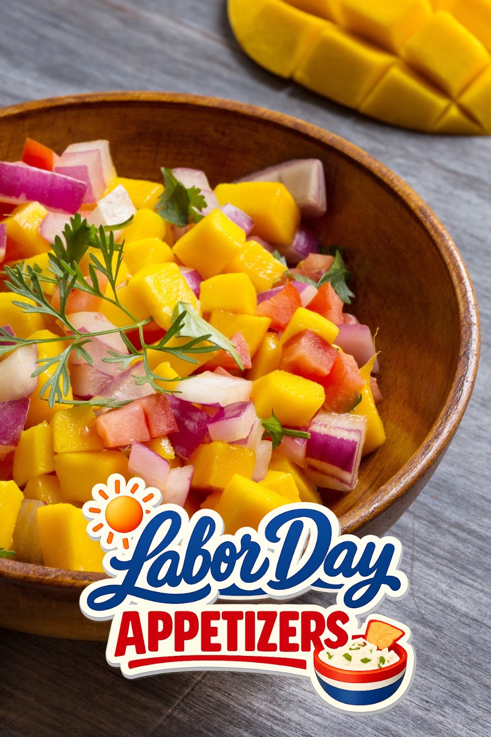 Fresh Mango Salsa - Labor Day Appetizers