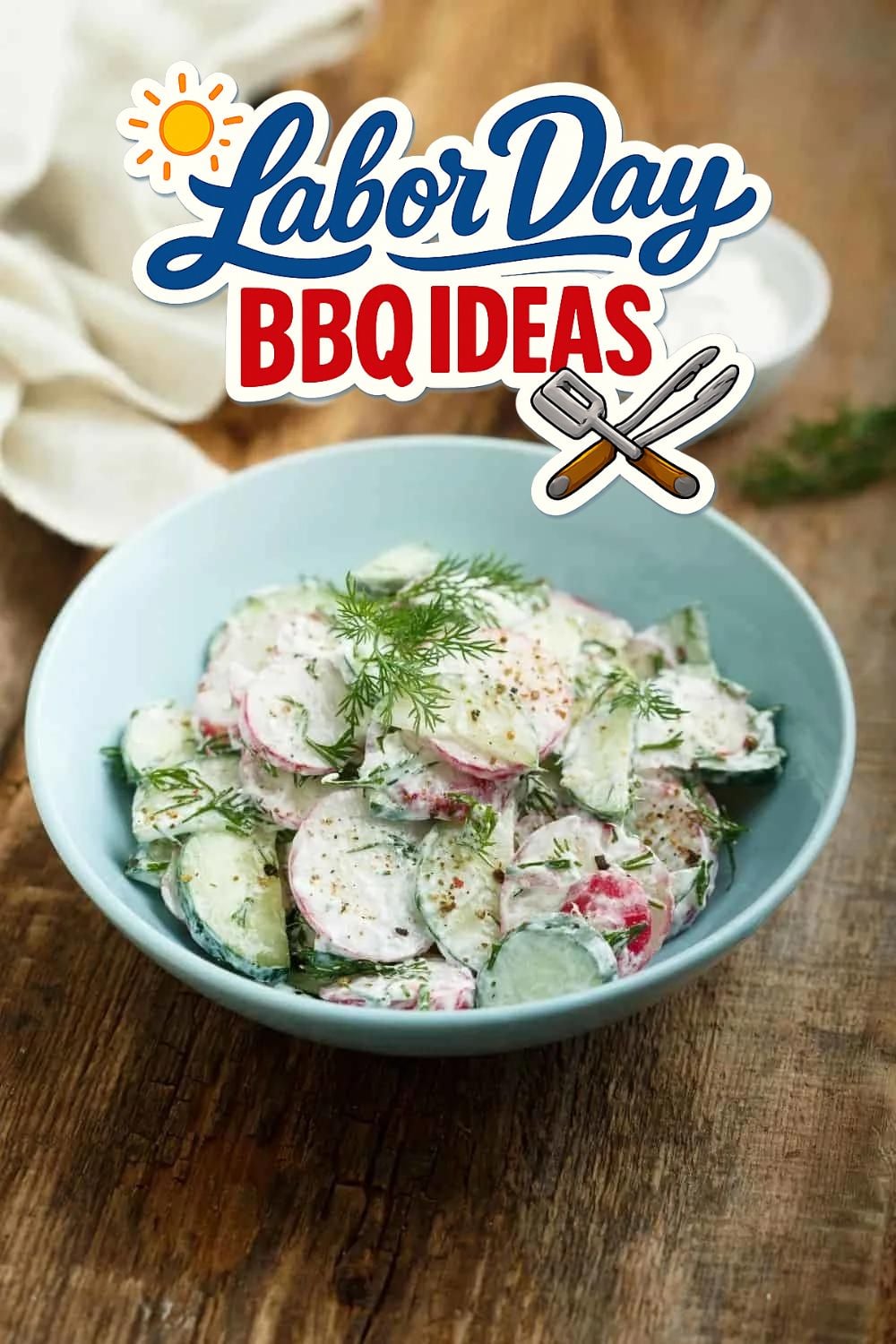 German Cucumber Salad - Labor Day BBQ Ideas