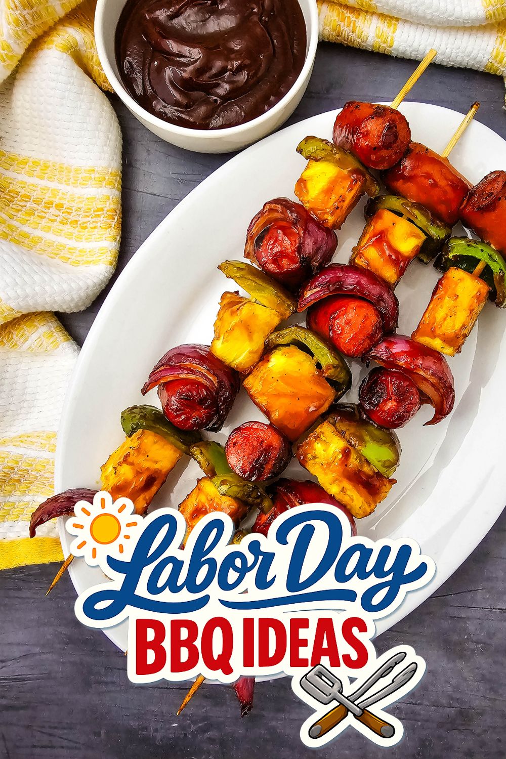 Grilled Hot Dog Kabobs - Labor Day BBQ Ideas
