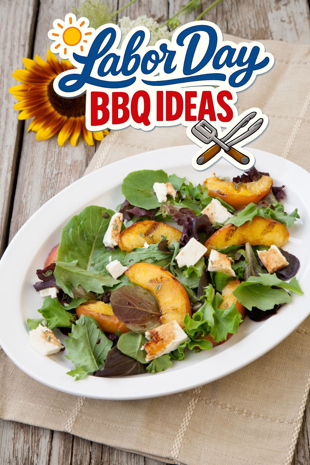 Grilled Peach Salad - Labor Day BBQ Ideas