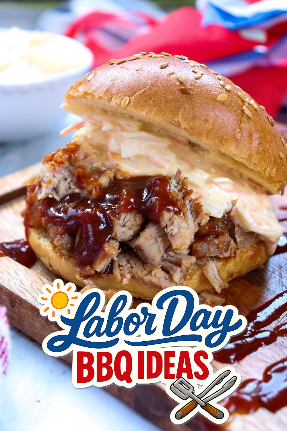 Slow Cooker BBQ Pulled Pork Sandwiches - Labor Day BBQ Ideas