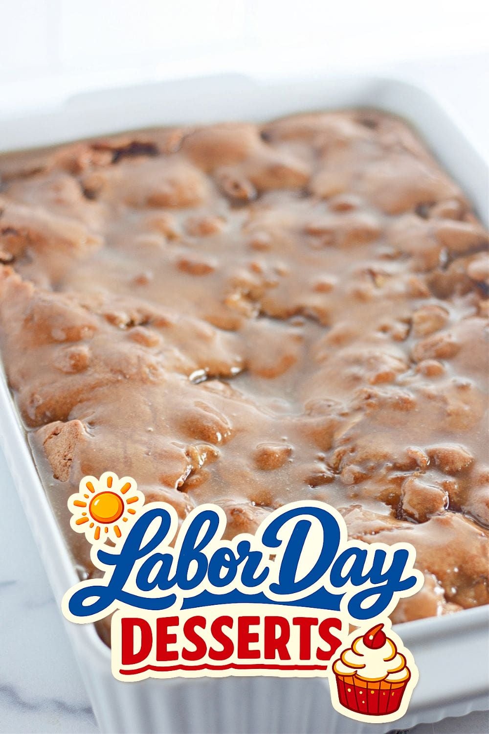 Apple Dapple Cake - Labor Day dessert for a crowd