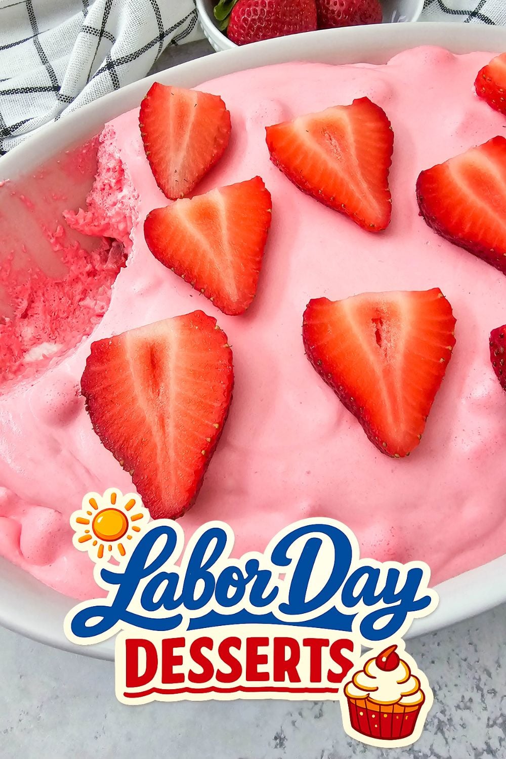 Pink Fluff - Labor Day dessert for a crowd