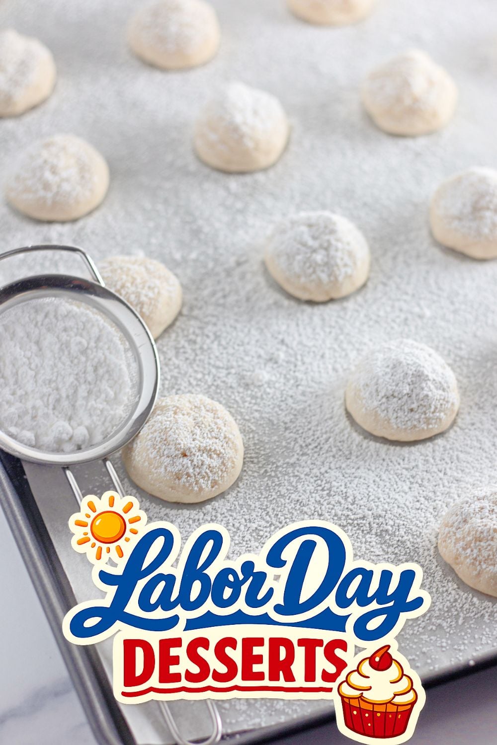 Soft Cream Cheese Cookies - Labor Day dessert for a crowd