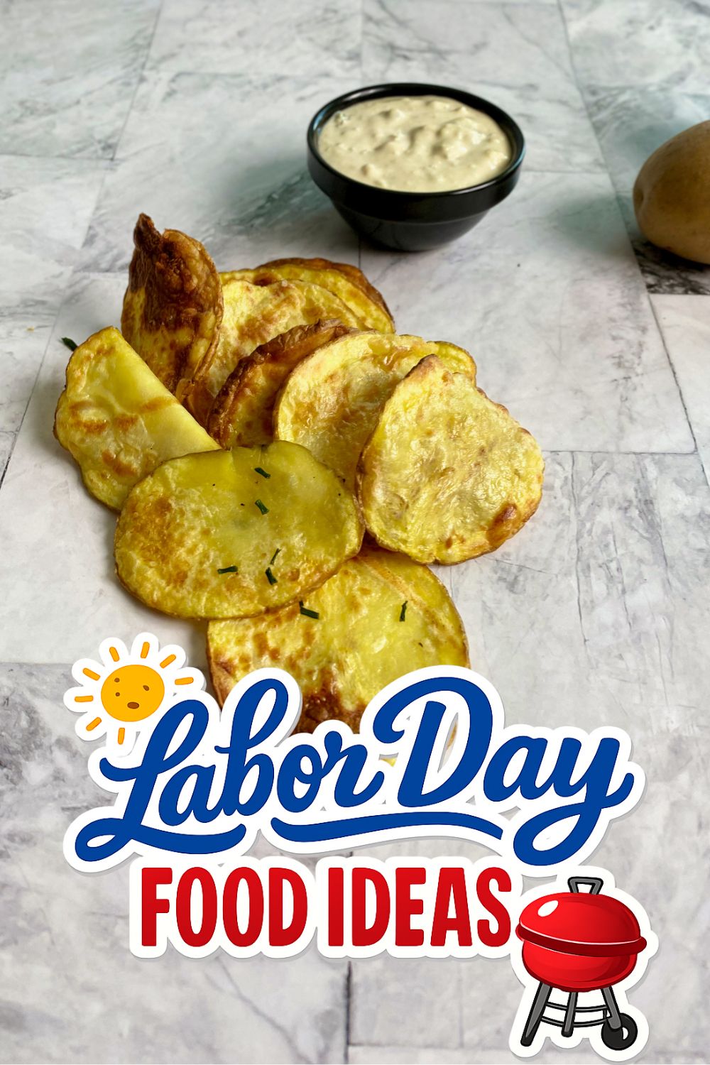 Air Fryer Potato Chips - Labor Day Food Ideas