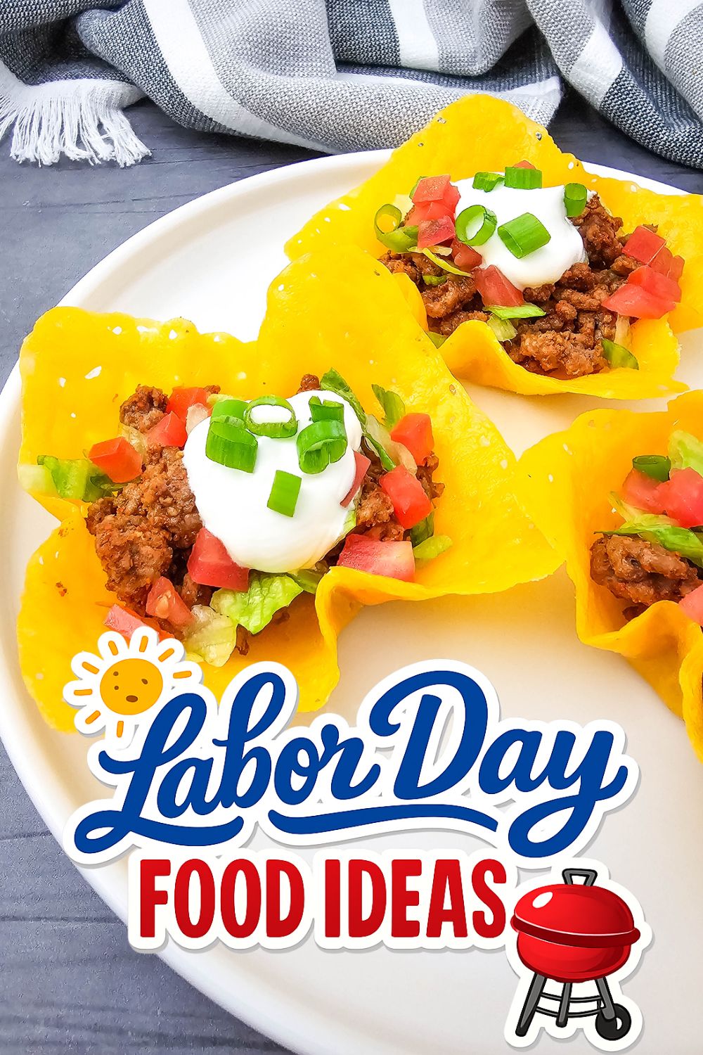 Cheddar Cheese Nacho Cups - Labor Day Food Ideas
