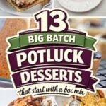 13 big batch potluck desserts that start with a box of yellow cake mix