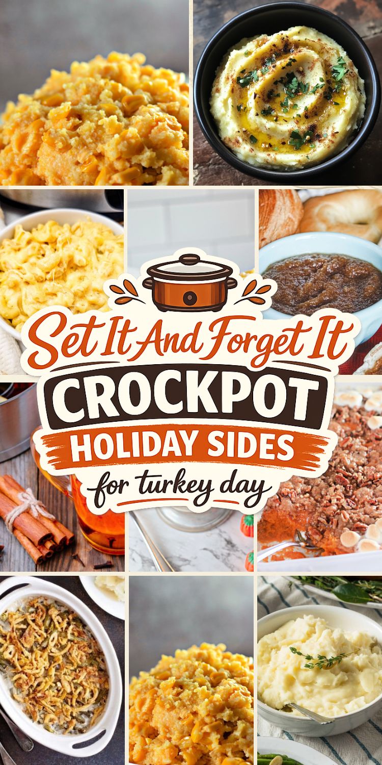 Set It and Forget It Crockpot Thanksgiving Sides for Turkey Day