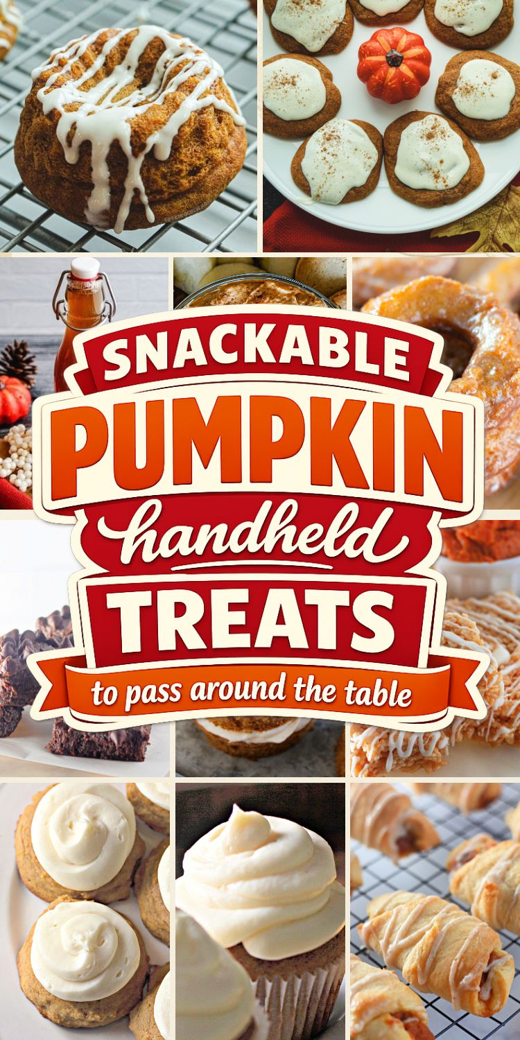 Handheld Pumpkin Treats for Thanksgiving, Cookies, Donuts and Hand Pies