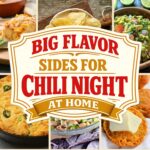 Sides for Chili Night at Home, Big Flavor Cornbread, Slaw and Dips