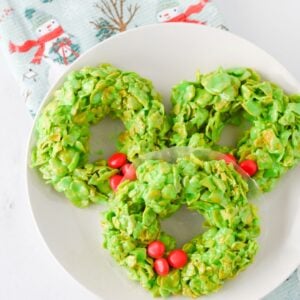 Cornflake Wreaths recipe card photo